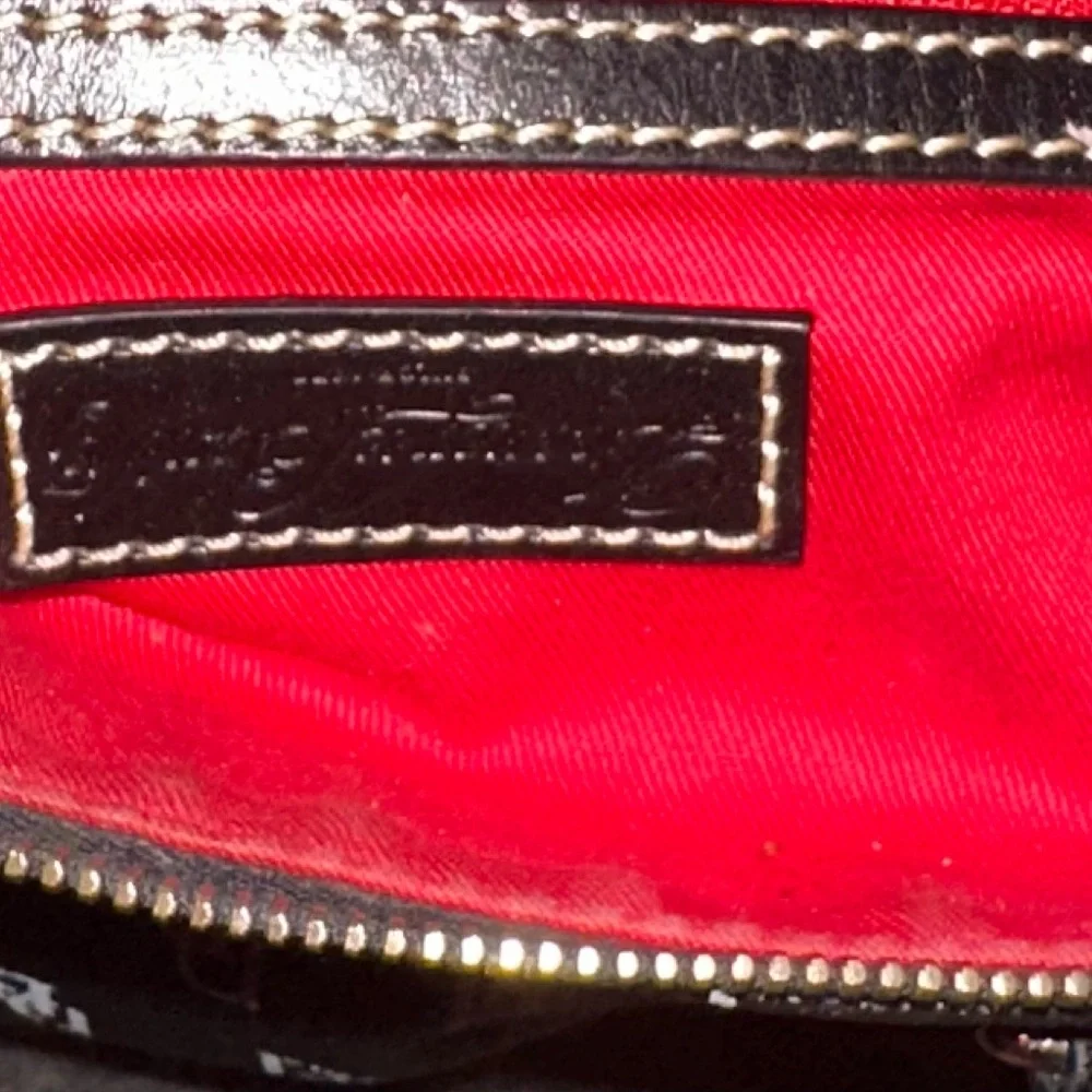 Dooney & Bourke Black and White Monogram Shoulder Bag - Picture 9 of 16